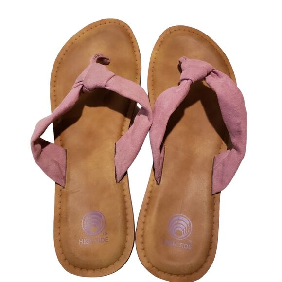 High Tide Flip Flops Beach Sandals Pink, Women's Size 8 - Picture 4 of 5